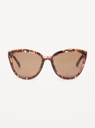 Oversized Tortoise Cat-Eye Sunglasses | Old Navy (US)