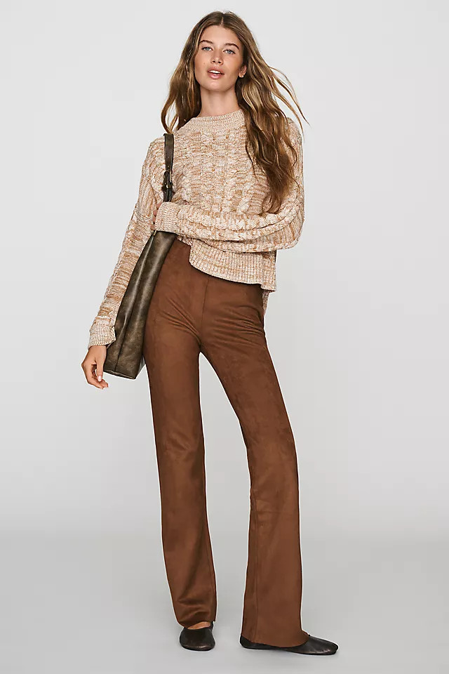 Sashay Faux Suede Leggings | Anthropologie (US)