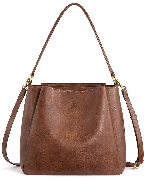 LOVEVOOK Hobo Bag for Women with Three Large Compartments Waterproof Shoulder Handbags Purse for ... | Amazon (US)