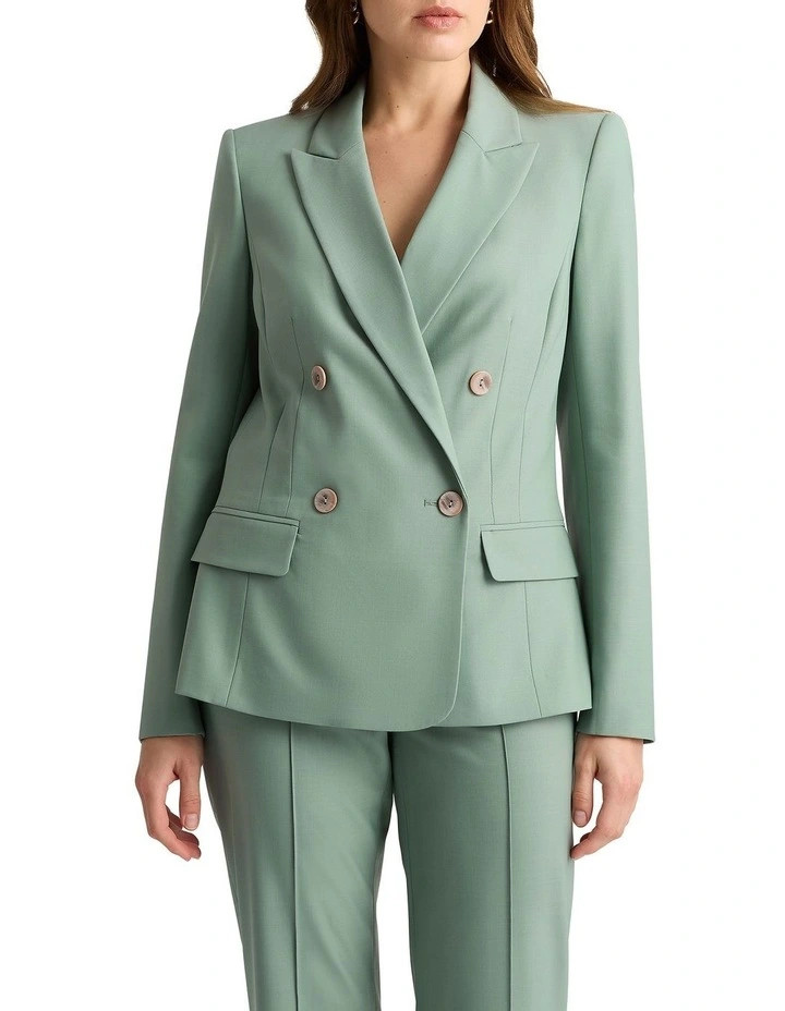 David LawrenceHugo Wool Blend Blazer in Eucalyptus | Myer
