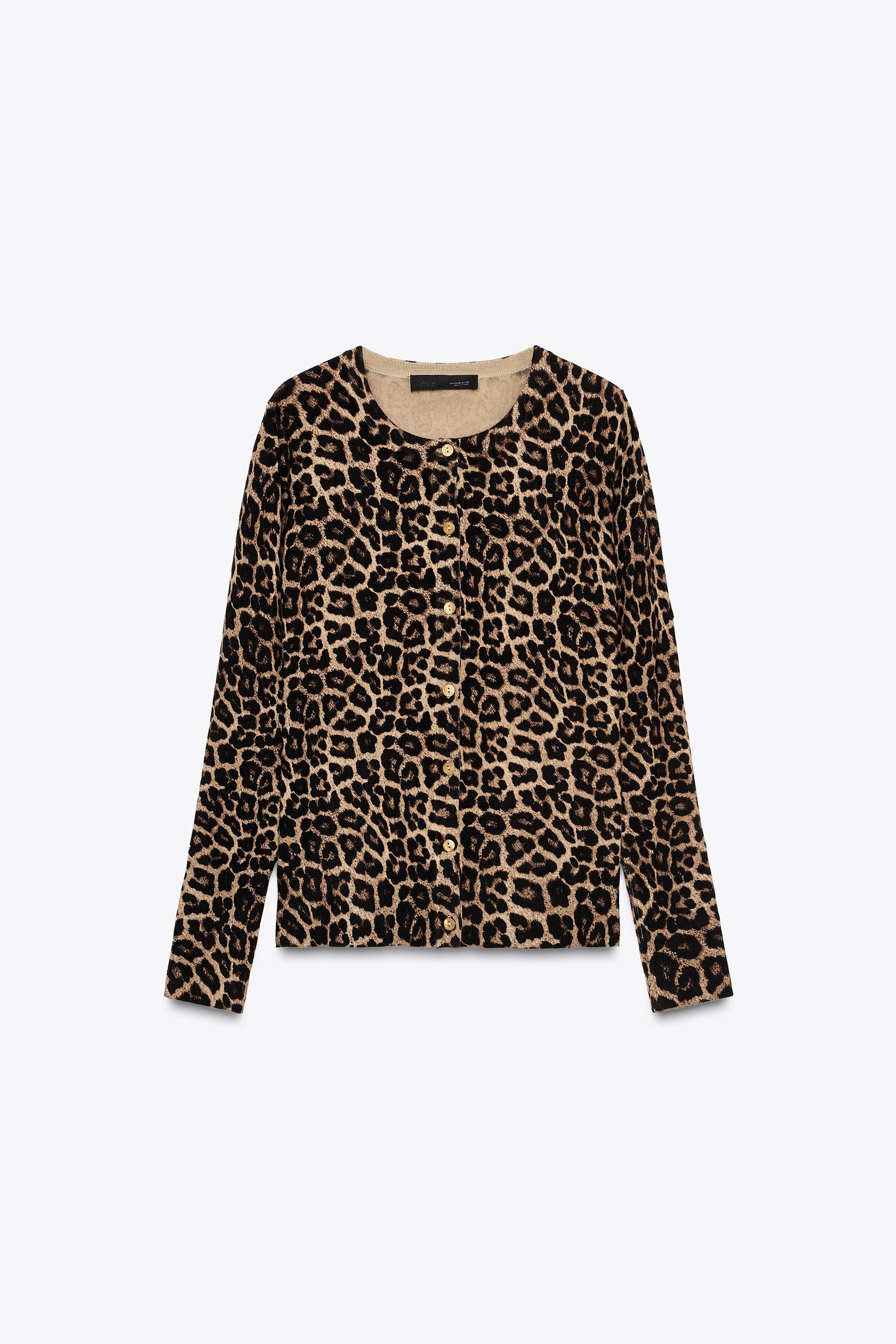 ANIMAL PRINT CARDIGAN | Zara US