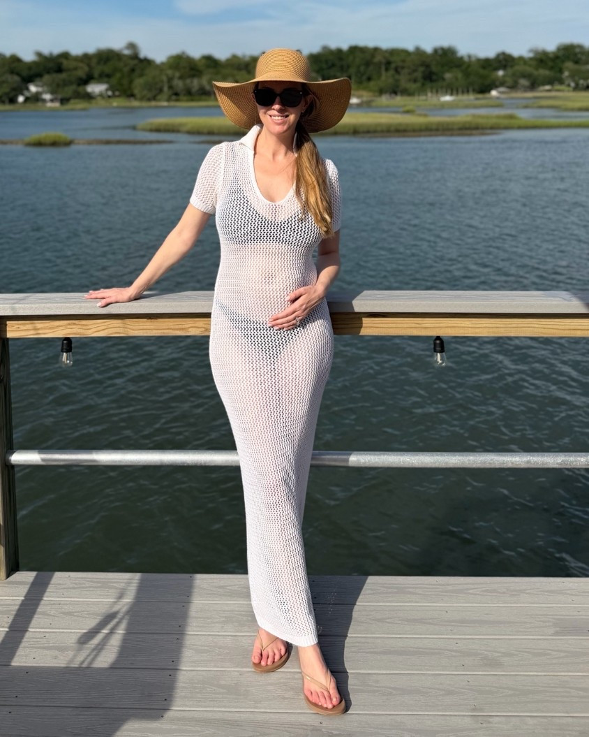 Every stretchy dress in my closet is now subject to be turned into maternity wear!

Wearing size small — this dress serves as a great cover up for life on the water. Currently sold out, but linked similar ones from the same brand.

#LTKBump #LTKOver40 #LTKSeasonal