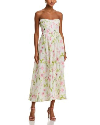 Lola Floral Corset Midi Dress | Bloomingdale's (US)
