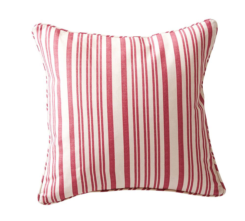 Antique Striped Printed Pillow Cover | Pottery Barn (US)