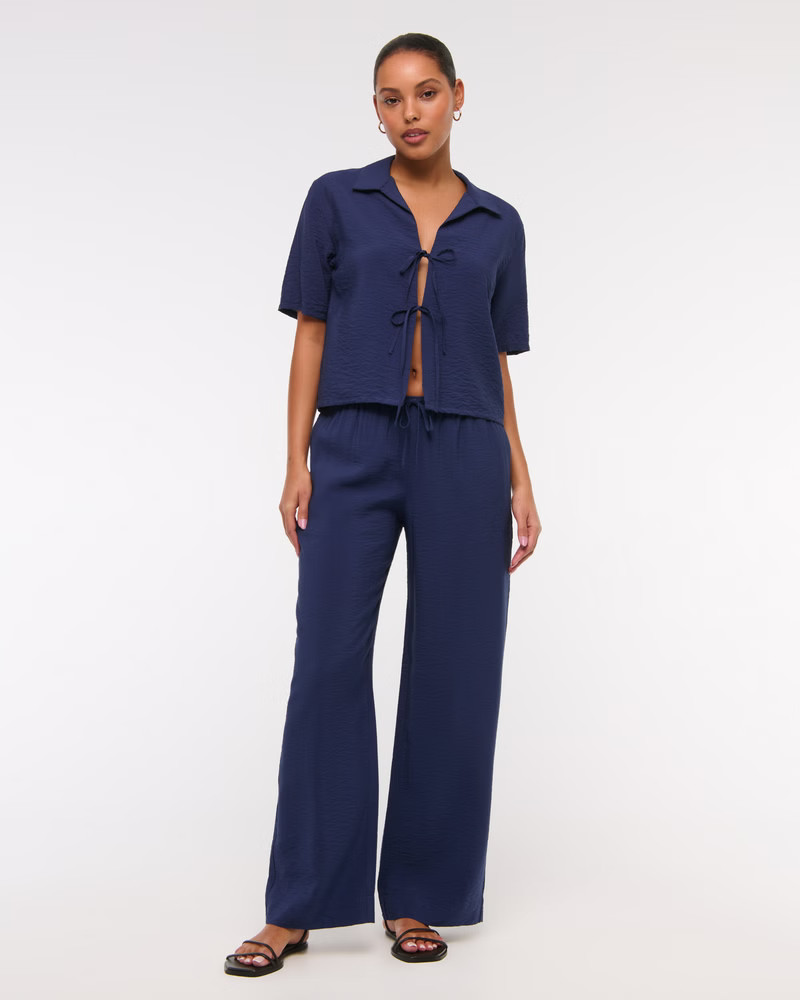 Textured Pull-On Pant | Abercrombie & Fitch (UK)