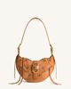 Tessa Suede Shoulder Bag - Camel | JW PEI US