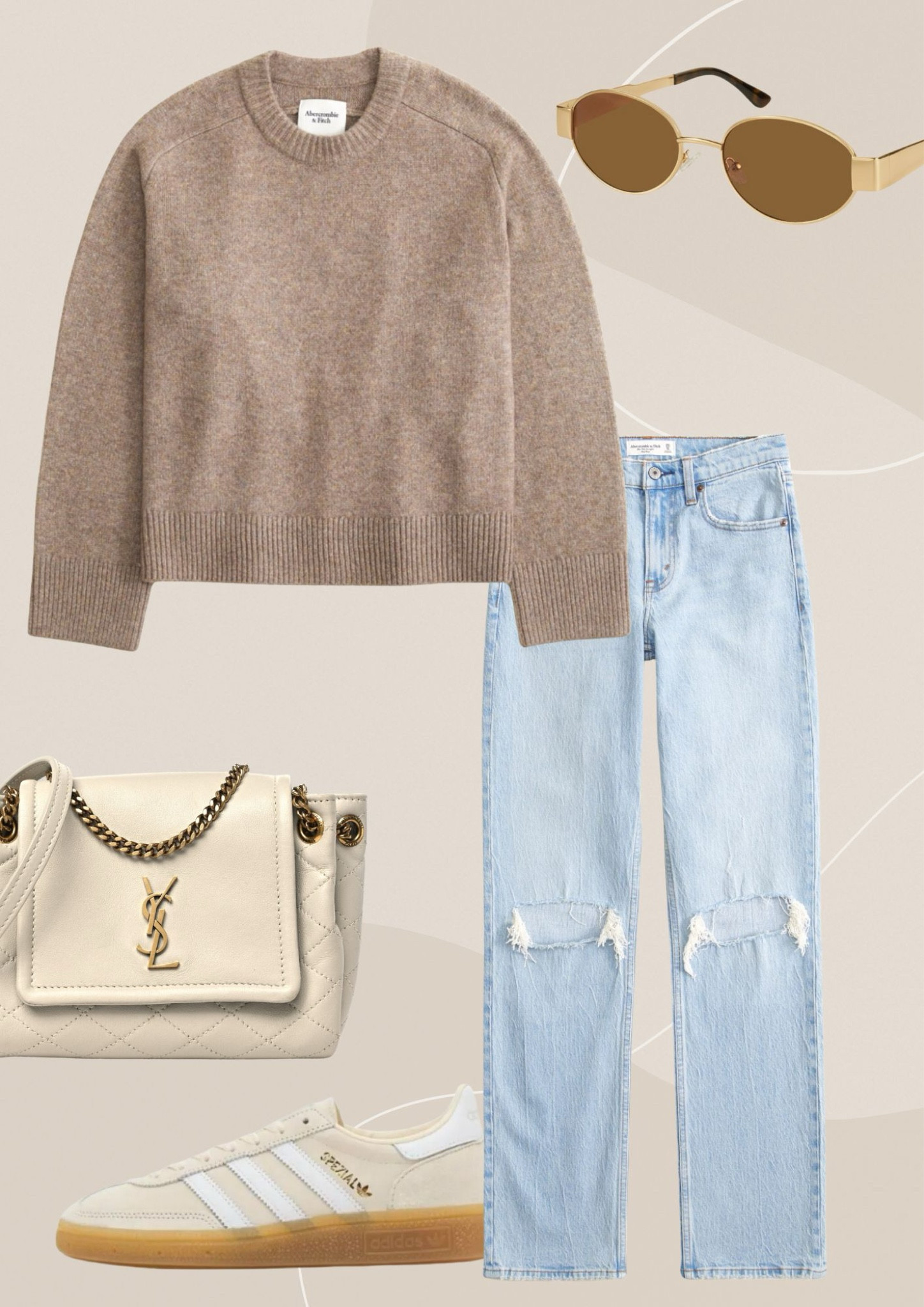 Coffee run outfit! Sweater on sale currently, use code Suiteaf for extra 15% off!

Abercrombie sweater, jeans, Amazon style, adidas spezial, ysl

#LTKSaleAlert #LTKStyleTip #LTKSeasonal