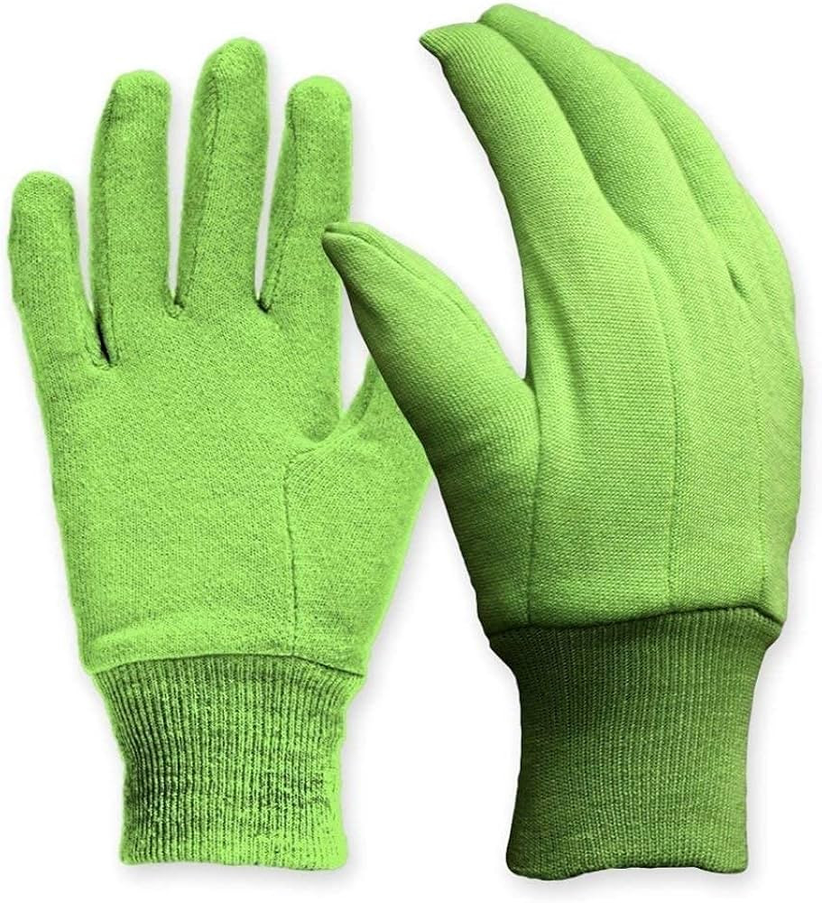 Digz Cotton Jersey Garden Gloves, Green, Medium | Amazon (US)