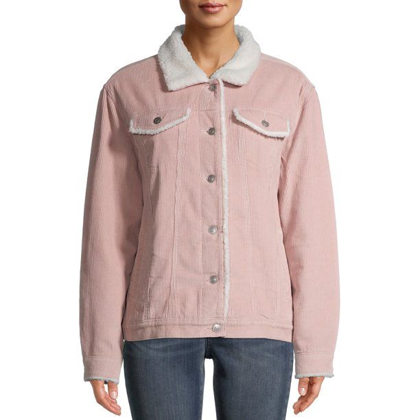 Time and Tru - Time And Tru Women's Sherpa Lined Corduroy Jacket - Walmart.com | Walmart (US)