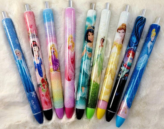 Disney Princess Custom Pen Glitter Pen Refillable Pen | Etsy | Etsy (US)