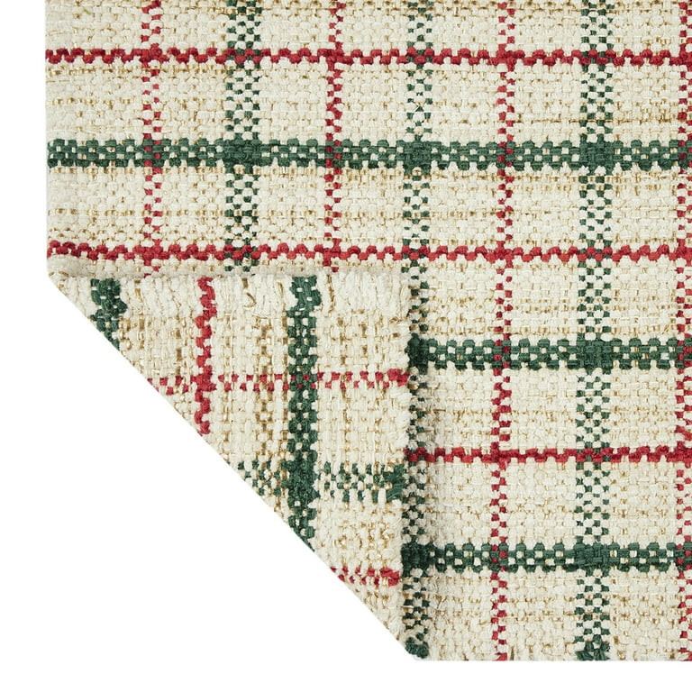 Holiday Time Multi-color Plaid 20" x 34" Accent Rug | Walmart (US)