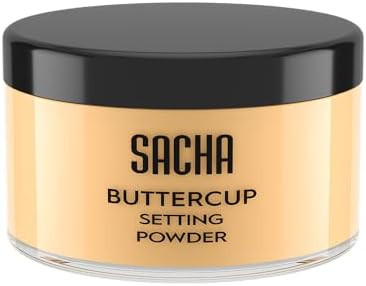 Sacha BUTTERCUP Setting Powder. No Ashy Flashback. Blurs Fine Lines and Pores. Loose, Translucent... | Amazon (US)