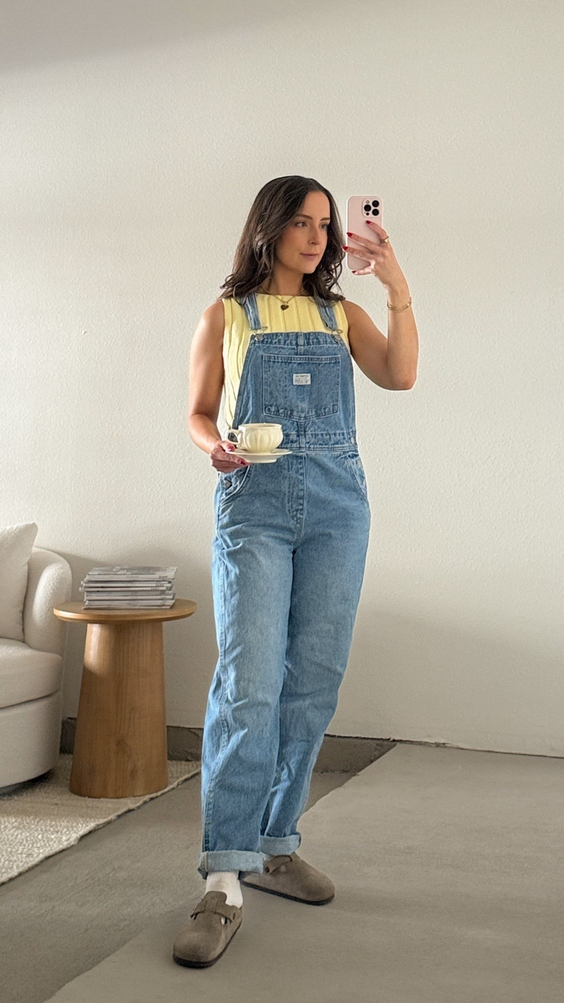 Casual Summer Outfit 🍋🫖

denim overalls yellow tank top casual spring style comfortable home outfit relaxed weekend wear minimalist fashion neutral clogs mules #overallsoutfit #denimoveralls #casualstyle #springoutfit #comfortablestyle #weekendwear #liketkit #LTKunder100 #LTKstyletip #ootd #outfitinspo #casualchic #minimaliststyle #springfashion #denimondenimn #neutralstyle #comfyoutfit #athomestyle #relaxedfit #everydaystyle #bostonbirkenstocks #levis

#LTKStyleTip #LTKSeasonal