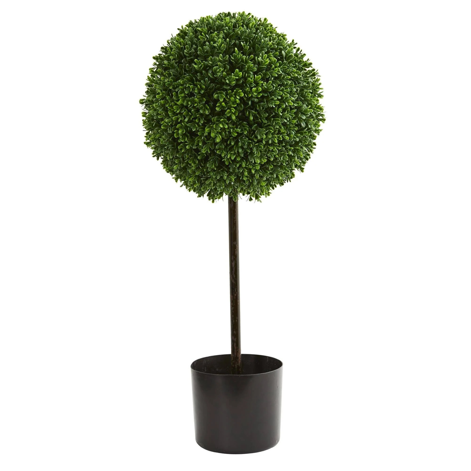 2.5’ Boxwood Ball Artificial Topiary Tree UV Resistant (Indoor/Outdoor) | Nearly Natural | Nearly Natural