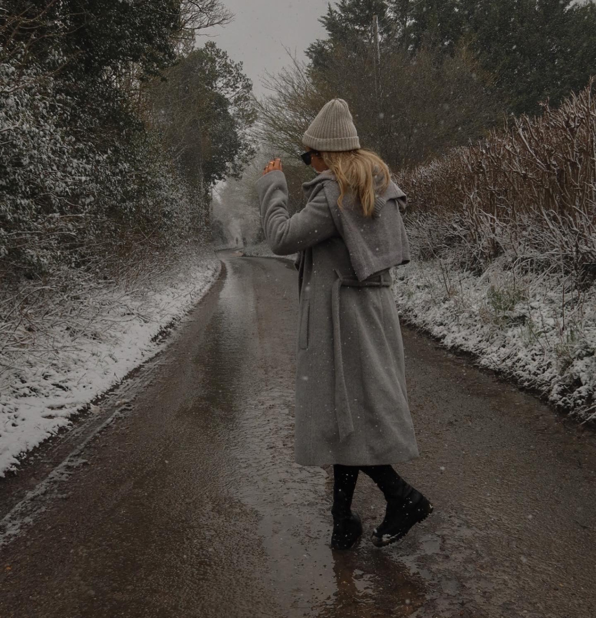 Winter coat, grey coat, wool coat, black boots, flat boots, chunky boots, Chelsea boots, grey jumper, knitwear, long coat, belted coat, coat, winter boots 

#LTKSeasonal #LTKunder100 #LTKFind