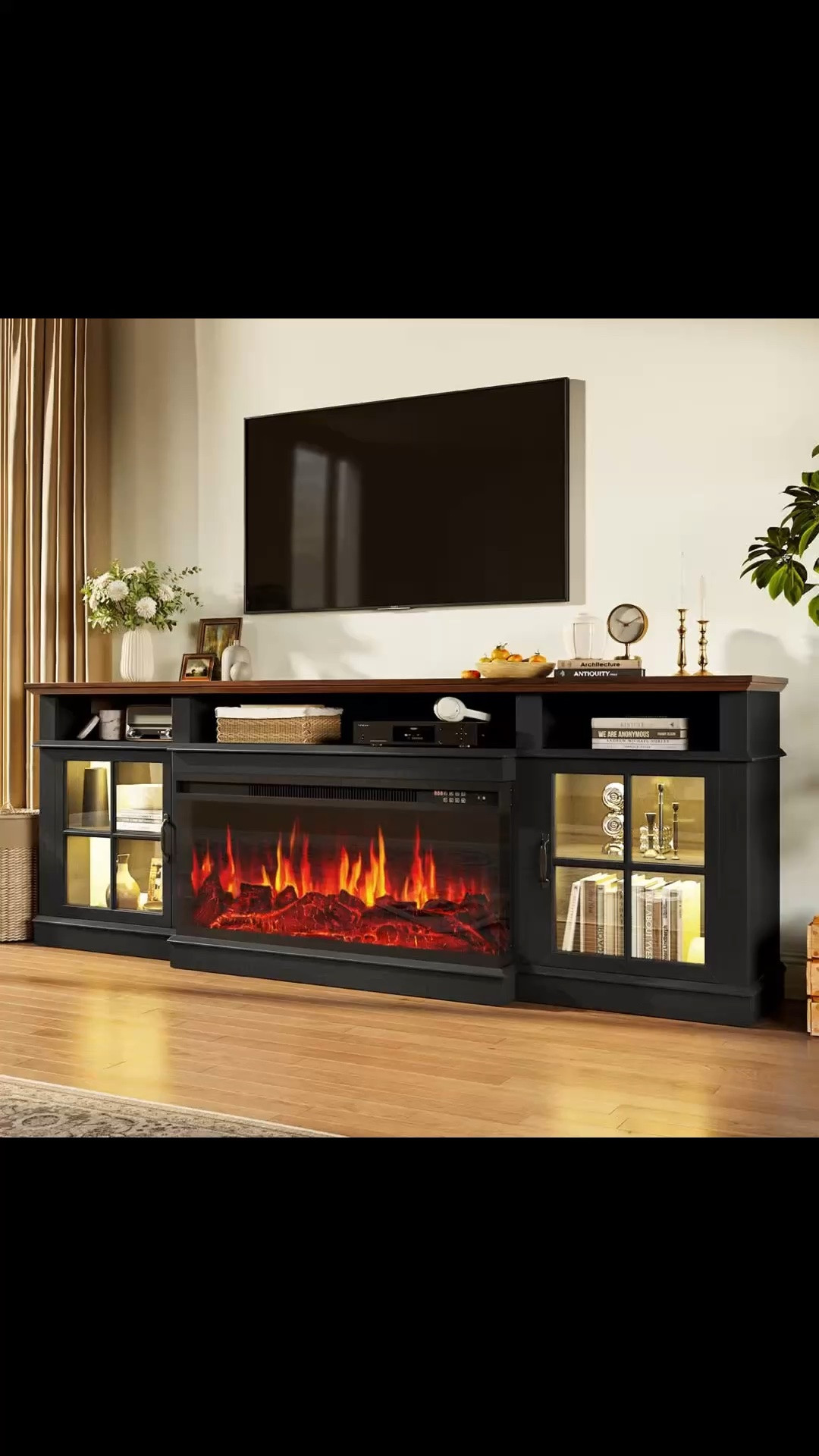 80" Electric Fireplace TV Stand – 12 Color Flame & LED, 2 Heat Settings, Adjustable Temperature, Fits TVs Up to 90"

#LTKHome #LTKMidsize #LTKTall