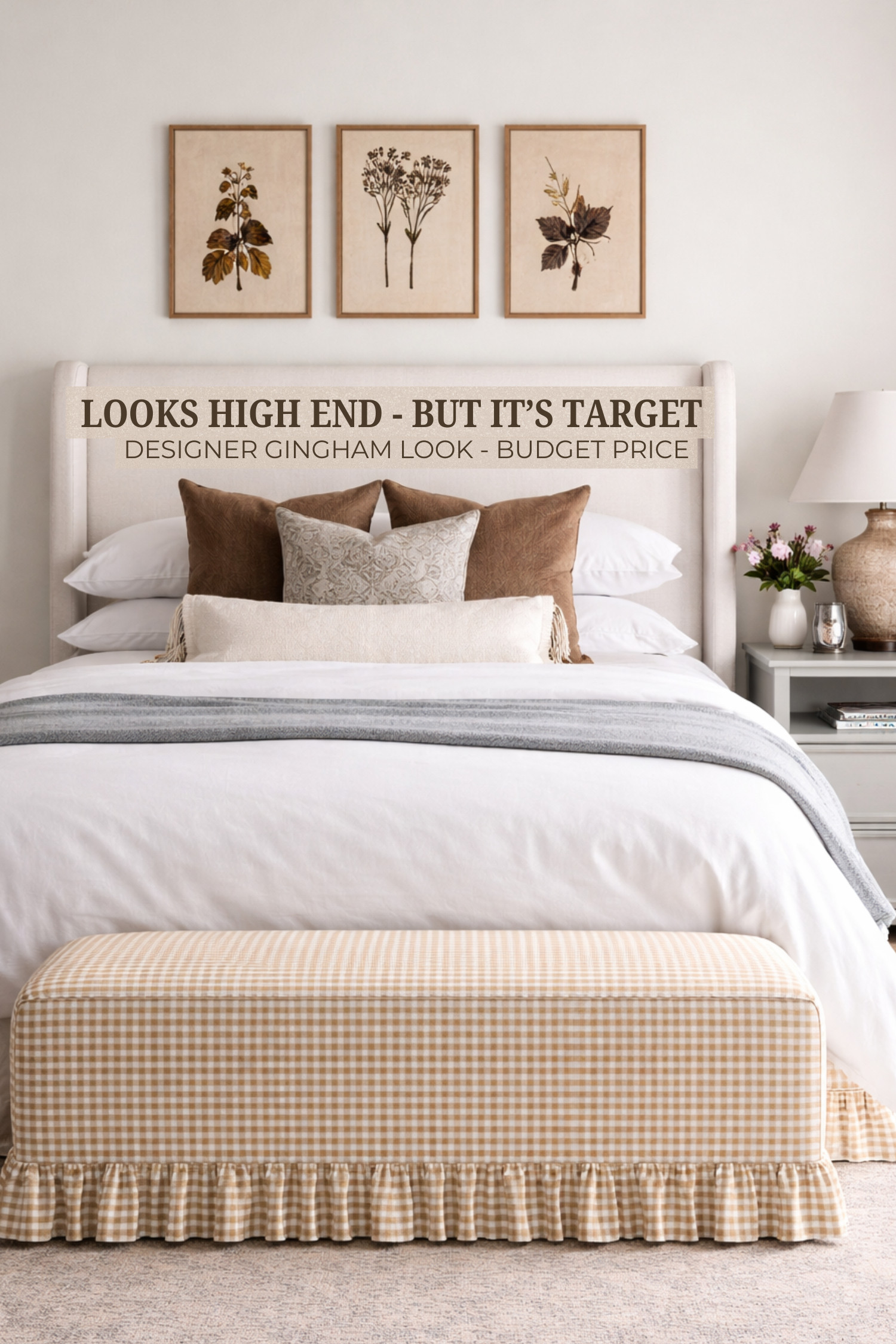 This gingham bench from Target looks high-end and designer, but it’s a budget-friendly furniture find. The perfect end-of-bed bench, entryway seating, or cozy bedroom accent, it gives a McGee & Co–style look for less. A beautiful option if you’re looking for affordable home decor, neutral furniture, and designer-inspired pieces without the luxury price tag.

Bedroom

Furniture

Home Decor

Affordable Finds

Target Finds 

 #LTKOver40 #LTKHome #LTKSaleAlert