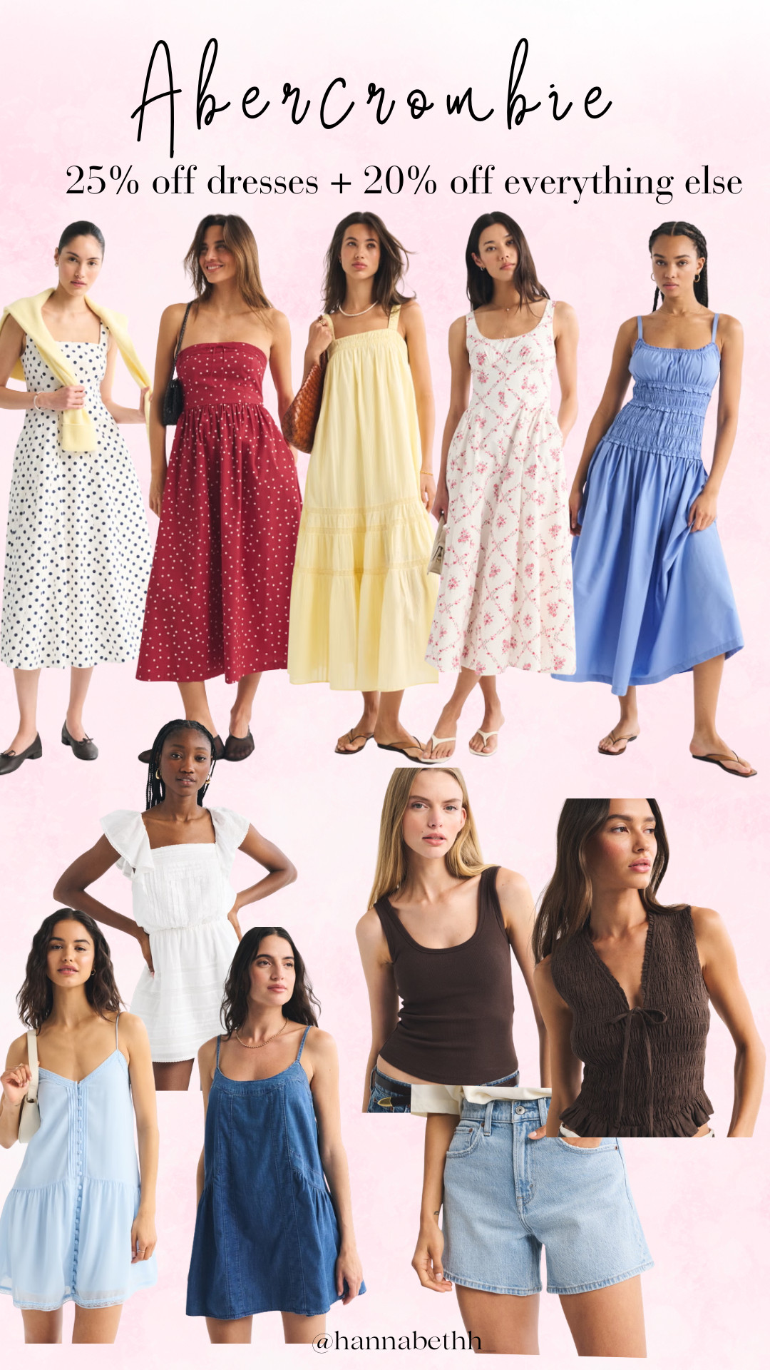 So many cute dresses on sale, plus use code AFLTK to stack an extra 20% off dresses & everything else!  

 #LTKxAbercrombie #LTKSaleAlert