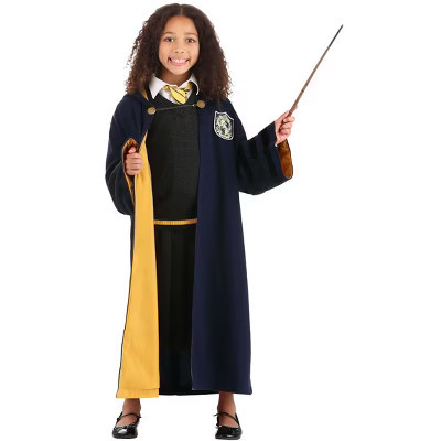 HalloweenCostumes.com One Size Fits Most   Kids' Harry Potter Vintage Hogwarts Hufflepuff Robe | Halloween Costumes, Blue/Orange | Target