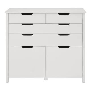 StyleWell White Color Inside and Outside Craft Storage with 2-File Drawers JS-3438-A - The Home D... | The Home Depot