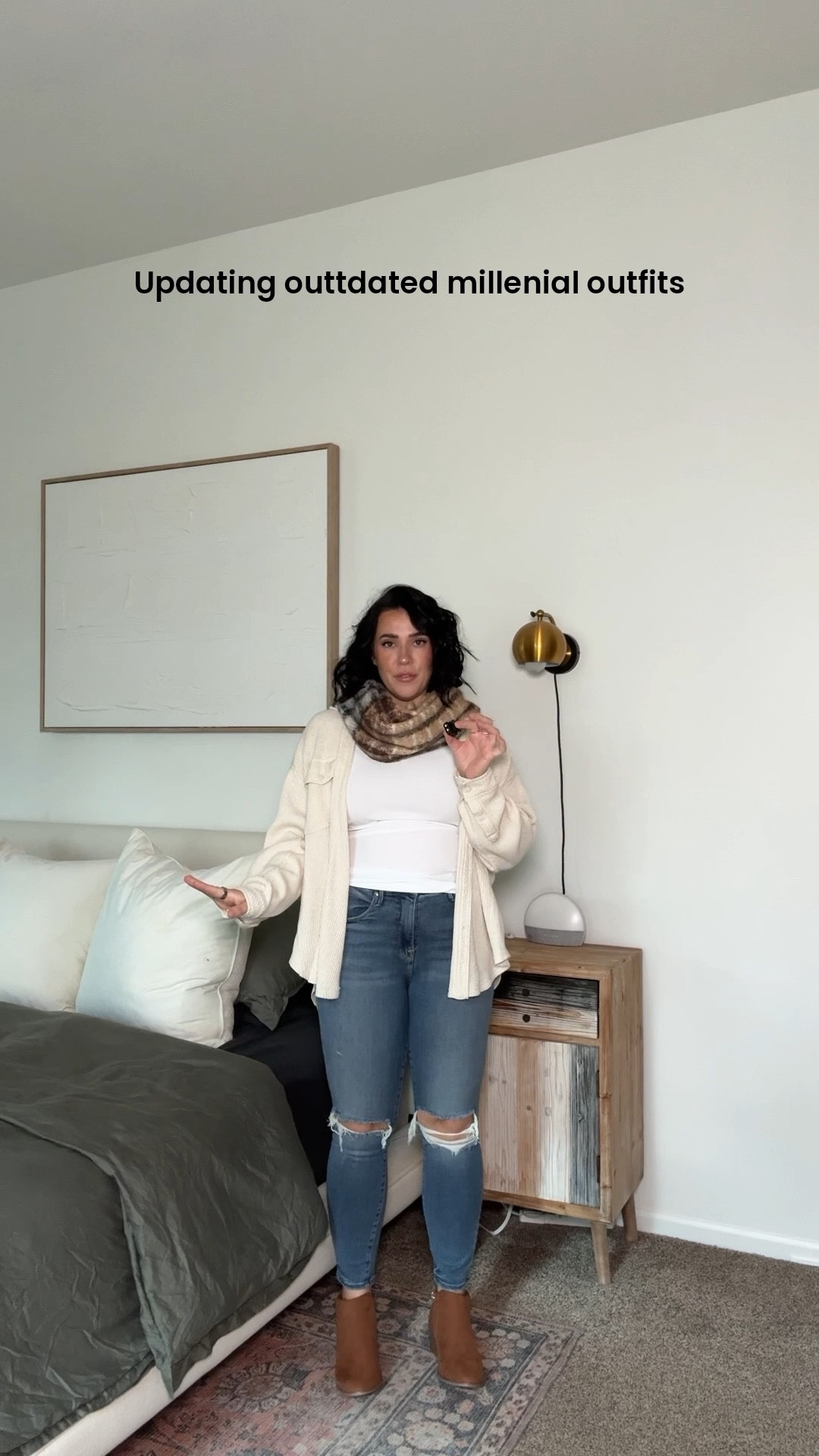 Updating millennial outfits for 2025! What do you think? Size 10/L in all :) boots are true to size. Fall outfit. 

#LTKOver40 #LTKSeasonal #LTKMidsize