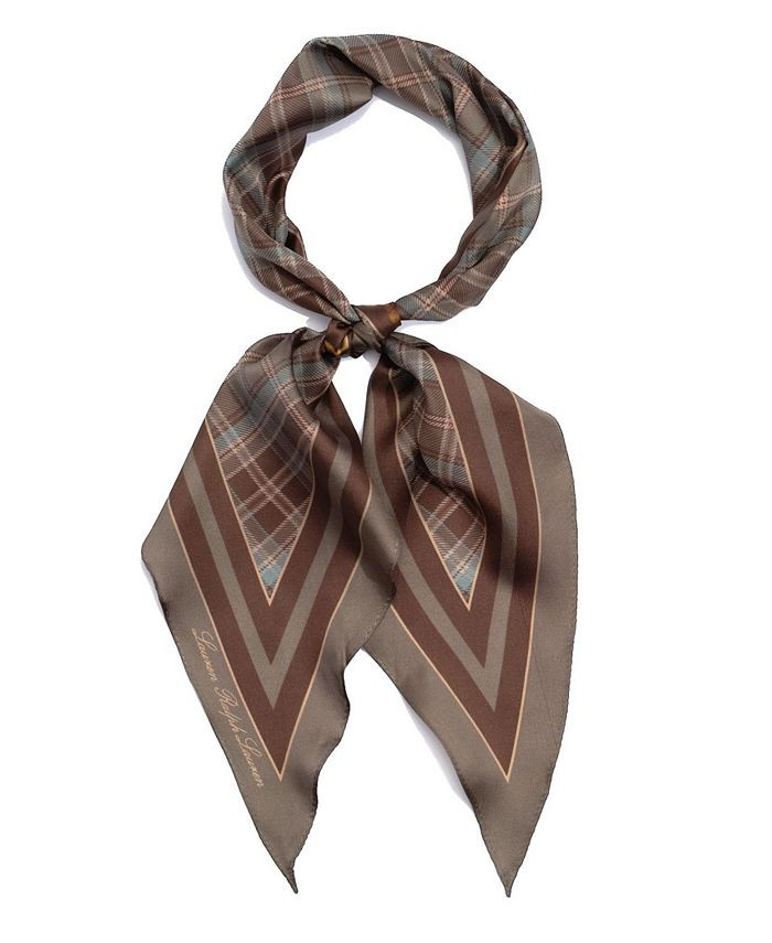 Lauren Ralph Lauren Wren Multi Print Large Diamond Scarf & Reviews - Hats, Gloves & Scarves - Han... | Macys (US)