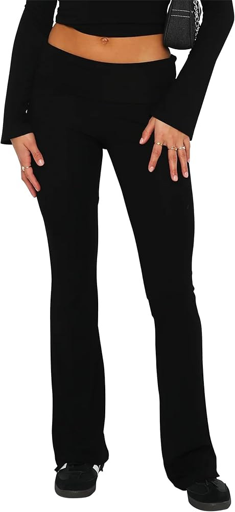 NUFIWI Women Skinny Flare Yoga Pants Low Waist Bootcut Bell Bottom Leggings Lounge Jogger Sweatpa... | Amazon (US)