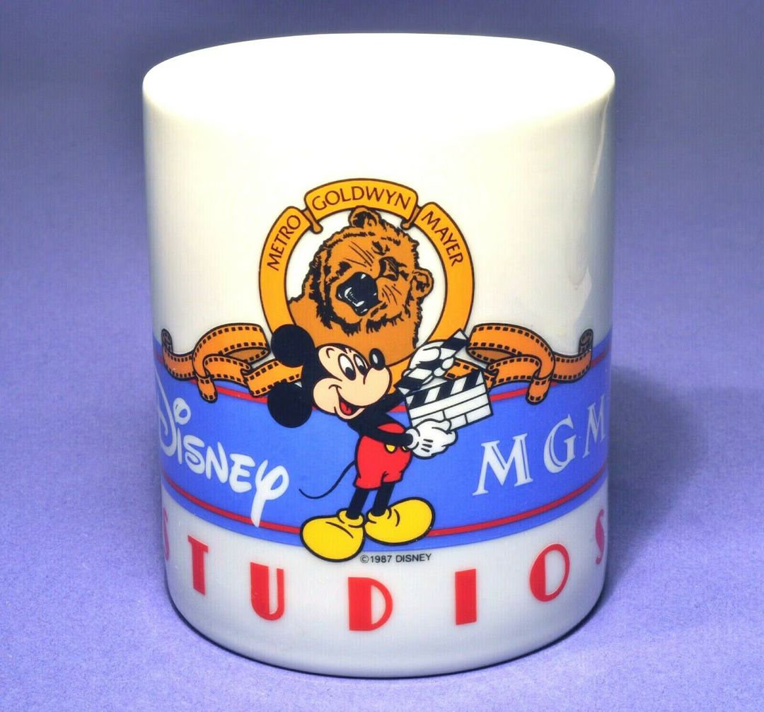 Vtg. 1987 Disney Mickey Mouse MGM Metro Goldwyn Meyer Movies Studio Coffee Mug - Etsy | Etsy (US)