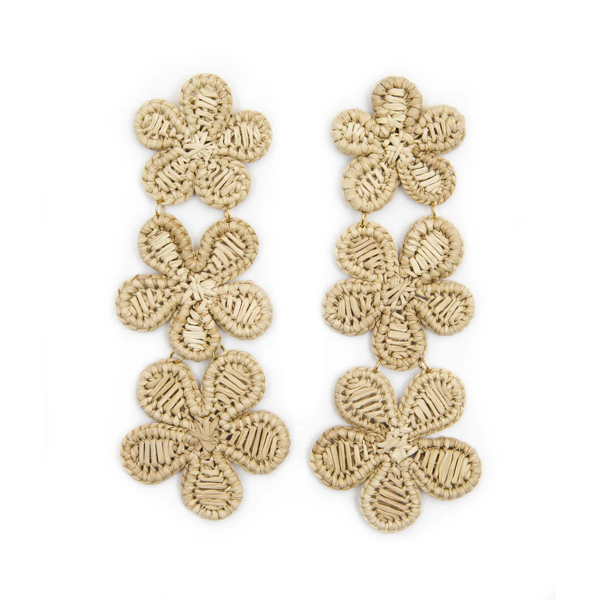 Rattan Flower Earring | Over The Moon