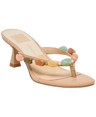 Women's Daksie Shell Embellished Thong Slip-On Dress Sandals | Macy's