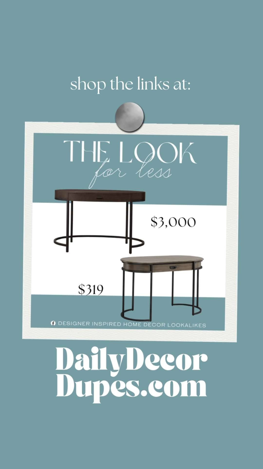 Inspired by Arhaus Writing Desk. Metal Leg Writing Desk. Contemporary Writing Desk. Sleek Office Desk. Oval Leg Desk. Desk with Keyboard Drawer. Contemporary Vanity Desk. Stylish Home Office Desk. Mid-Century Modern Desk.  

Home more affordable option find copy cat similar look for less budget friendly affordable cheap cheaper beautiful pretty. Clearance sale coupon code discount code promo code luxury lookalike look a like Inspo inspiration inspired by idea ideas Love like these? I share multiple every day in my FB group.
 #arhausinspired #writingdesk #officedesk #deskwithdrawer #officeinspo #vanitydesk #minimalistoffice #homeofficedecor 

 #LTKSeasonal #LTKHome