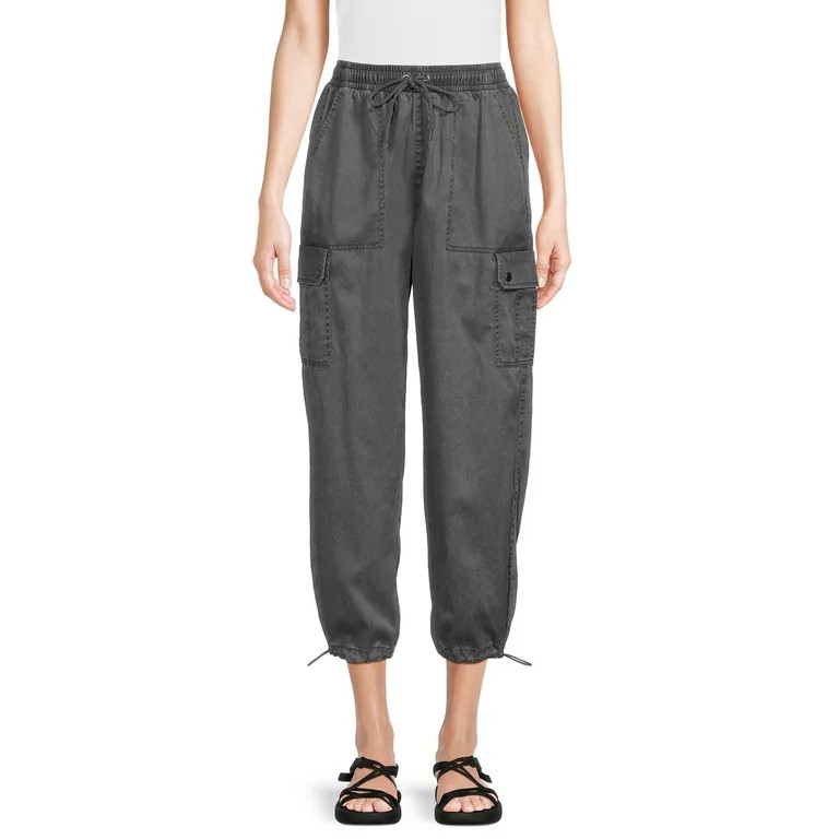 Time and Tru Women's Parachute Cargo Jogger Pants, 29" Inseam, Sizes XS-XXL | Walmart (US)