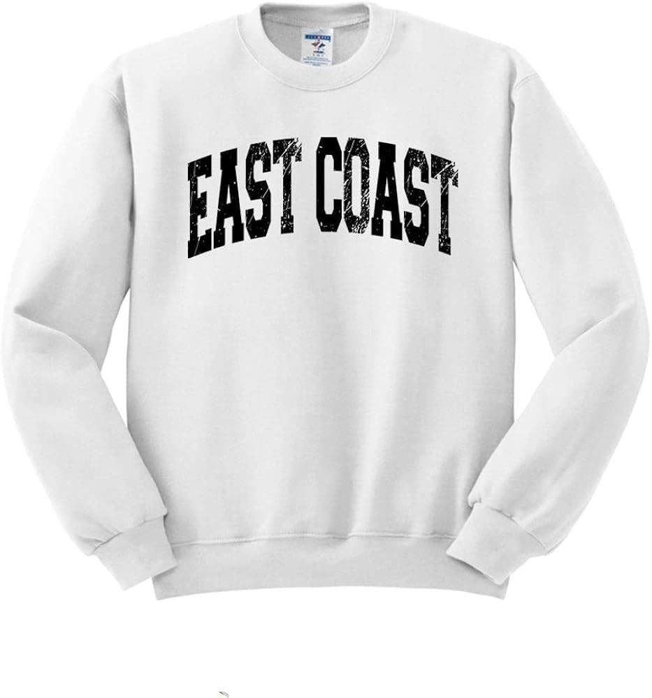 TeesAndTankYou East Coast Collegiate Sweatshirt Unisex | Amazon (US)