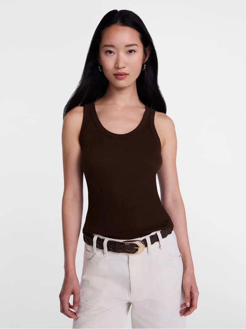 Scenario Women's Rib Tank Top, Sizes XS-XXXL | Walmart (US)