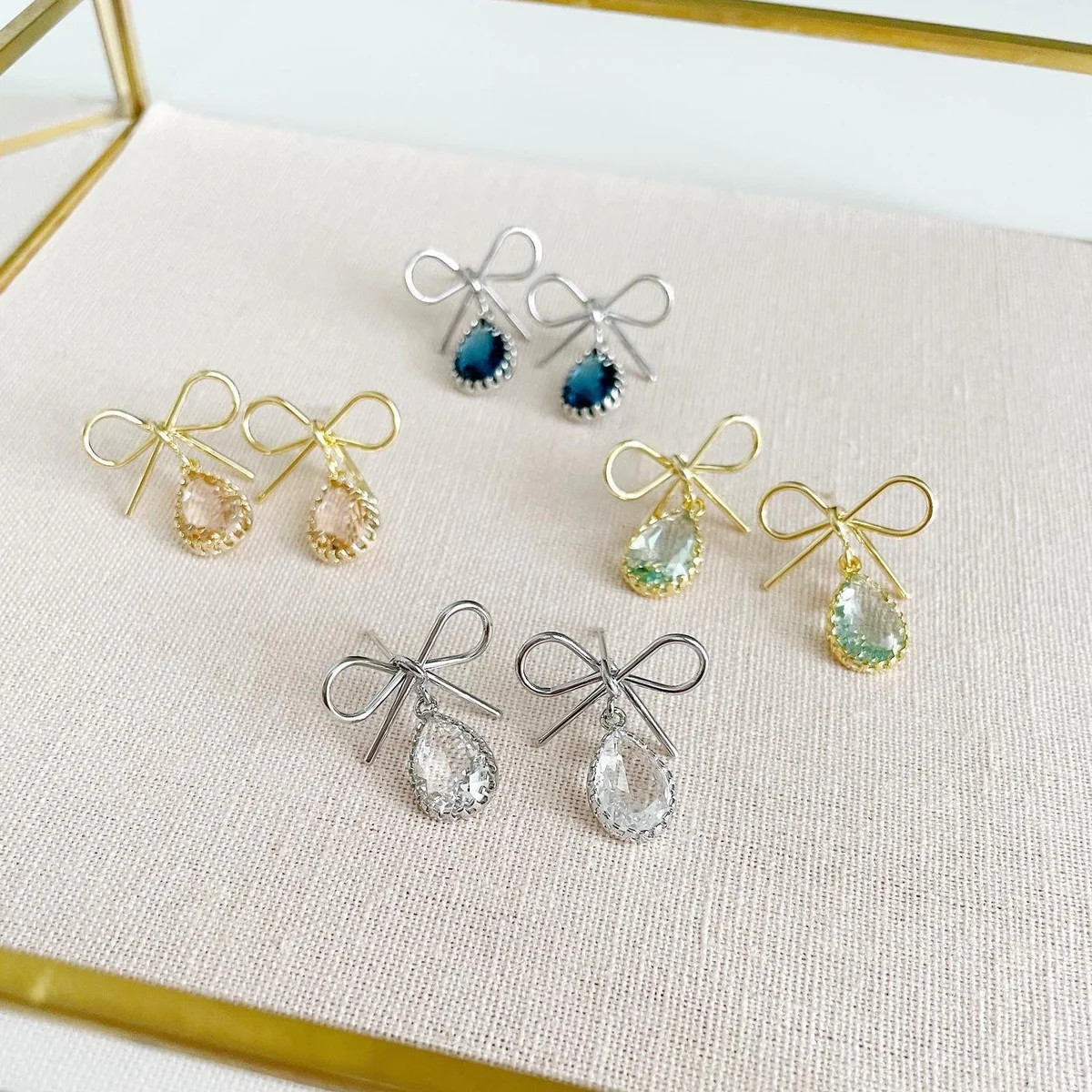 Limited Edition - Sophia Bow Earrings (Available in 18 colors) | Grace + Hudson Jewelry