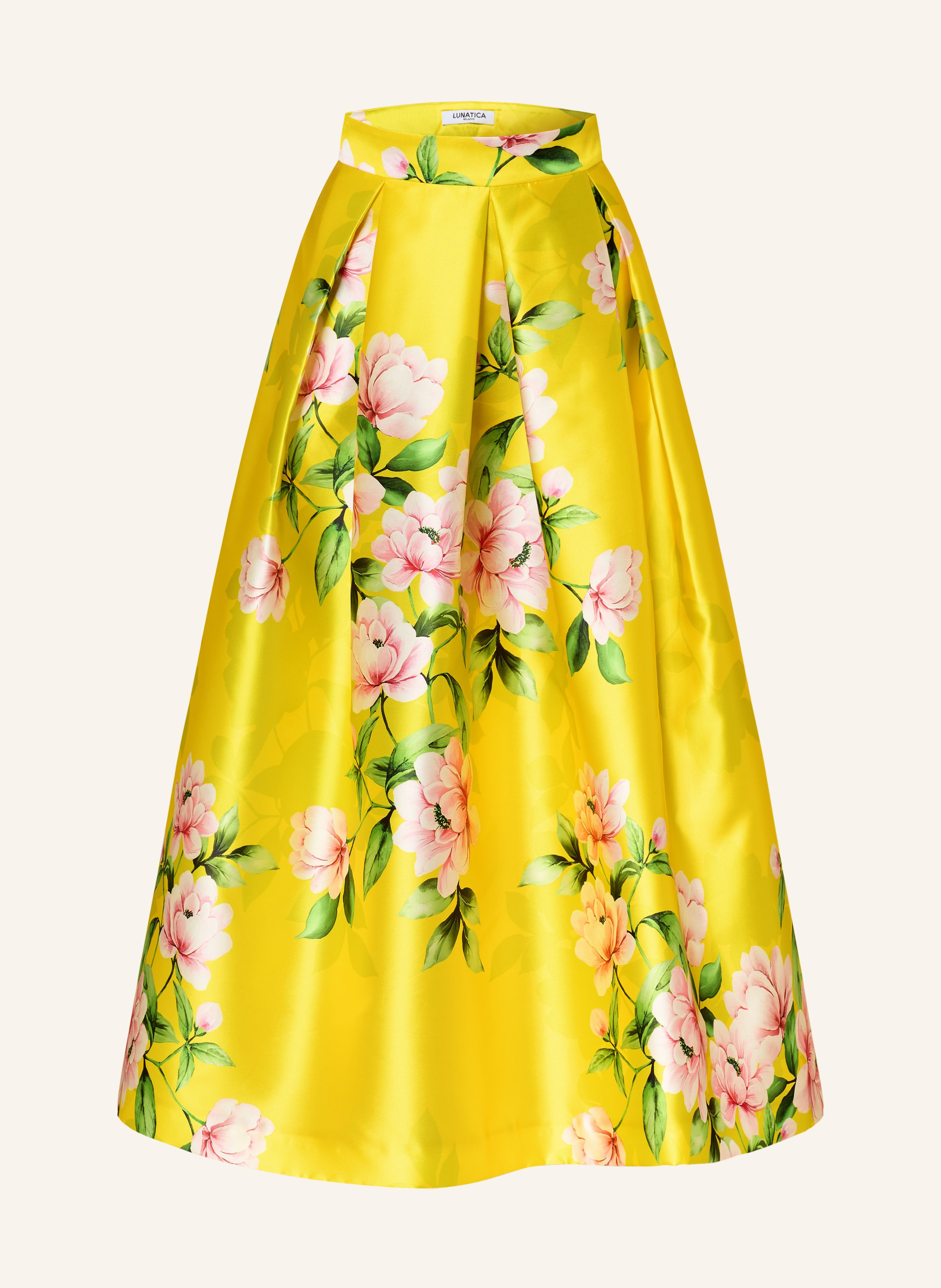 LUNATICA MILANO Satinrock in neongelb / rosa / grün | Breuninger (DACH)