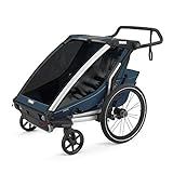 Thule Chariot Cross Multisport Trailer & Stroller, Majolica Blue, Double | Amazon (US)