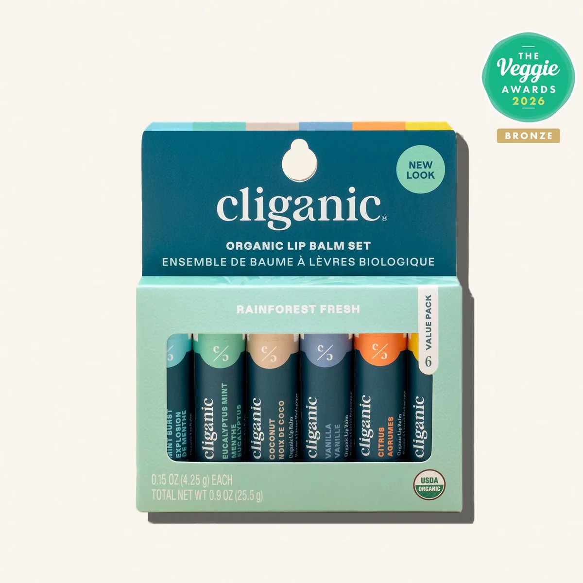 Organic Lip Balm Set (4/6/8 Flavors) | Cliganic