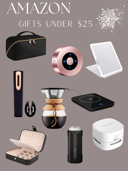 Amazon gifts under $25

Coffee Warmer


White Elephant Gifts 
 Bluetooth Speaker, Shower Speaker, Small Mini Bluetooth
Folding Lighted Makeup Mirror
Tile Mate 1-Pack. Black. Bluetooth Tracker, Keys Finder and Item Locator for Keys
Wine Bottle Opener with Stand, Built-in Foil Cutter
Pour Over Coffee Maker, 17 Ounce, .5 Liter, Cork Band
Desk Vacuum Cleaner Mini,Counter Vacuum,Tabletop Vacuum Cleaner USB Rechager, Cordless Energy Saving Design
Small Jewelry Box Necklace Ring Storage Organizer Mini Jewelry case
BrüMate Hopsulator Slim Can Cooler Insulated for 12oz Slim Cans


#LTKSeasonal #LTKGiftGuide #LTKHoliday