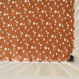 Arches Muslin Crib Sheet Freshly Picked + Mebie Baby | Mebie Baby