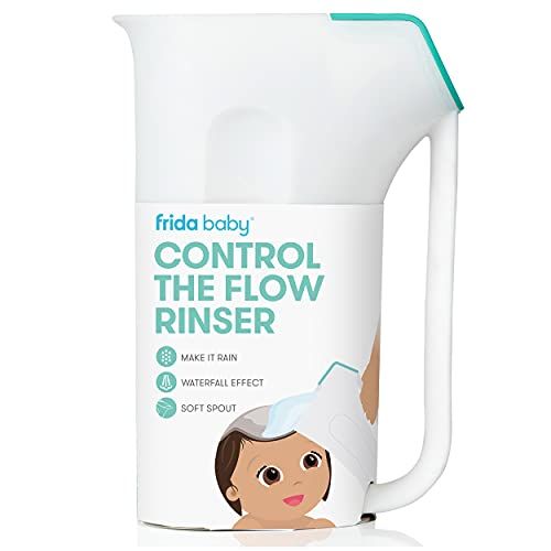 Control The Flow Rinser by Frida Baby Bath Time Rinse Cup with Easy Grip Handle and Removable Rain S | Amazon (US)