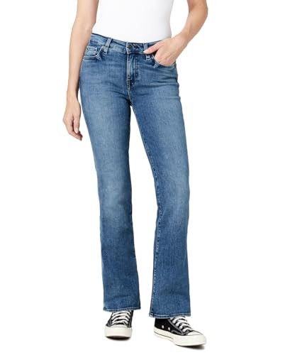 Buffalo David Bitton Women's Queen Mid-Rise Bootcut Jeans, Wiskered and Sanded, 30 | Amazon (US)