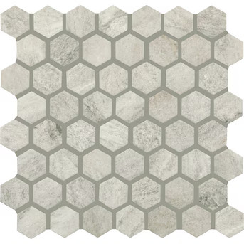 STAINMASTER Quarzite Sepia 10-in x 12-in Matte Ceramic Hexagon Stone Look Floor and Wall Tile (1-... | Lowe's