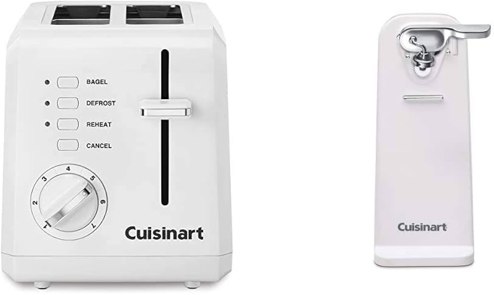 Cuisinart CPT-122 2-Slice Compact Plastic Toaster (White) & CCO-50N Deluxe Electric Can Opener, W... | Amazon (US)