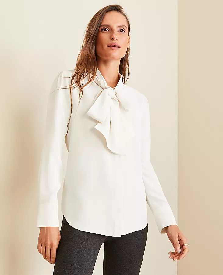 Bow Neck Blouse | Ann Taylor (US)