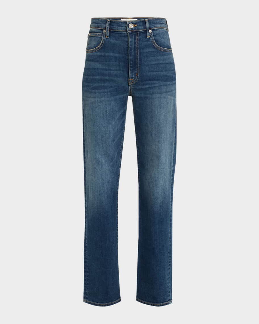 SLVRLAKE London High-Rise Straight Jeans | Neiman Marcus