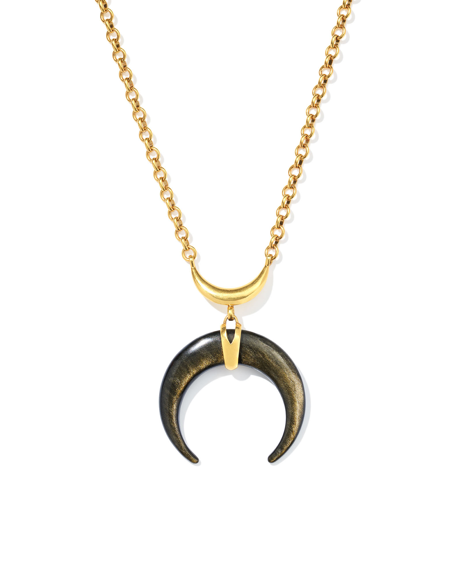 Lainey Wilson x Yellow Rose by Kendra Scott Vintage Gold Statement Necklace in Golden Obsidian | Kendra Scott