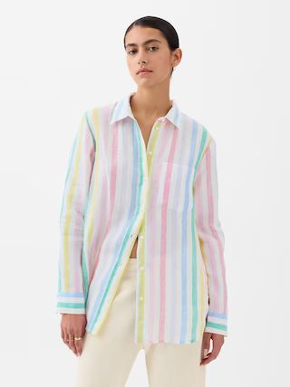 Linen Boyfriend Shirt | Gap (US)