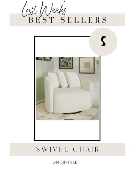 This viral beautiful swivel chair is one of this week’s best sellers! I just added this accent chair to my guest bedroom and love it.

#LTKhome
