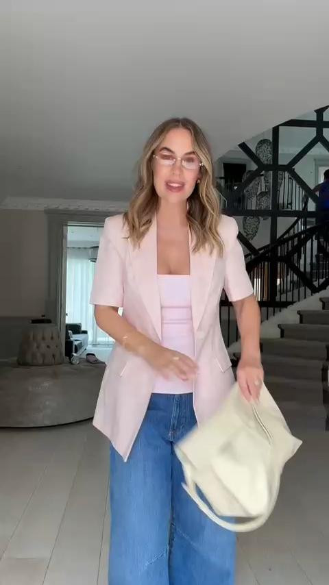Leather bag, Blazer, Top, Jeans, Massimo Dutti UK, Zara 

 #LTKuk #LTKsummer
